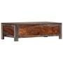 Mesa de centro madera maciza de sheesham gris 100x50x30 cm de vidaXL, Mesas de centro - Ref: Foro24-247982, Precio: 262,56 €,...