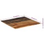 Quadratische Tischplatte aus massivem Recyclingholz 70x70 cm 15-16 mm von vidaXL, Tischplatten - Ref: Foro24-286048, Preis: 6...