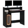 Escritorio con luz LED madera contrachapada negro 97x45x90 cm de vidaXL, Escritorios - Ref: Foro24-805553, Precio: 71,69 €, D...