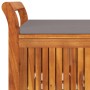 Garden storage bench with cushion solid acacia wood 91 cm by vidaXL, garden benches - Ref: Foro24-319716, Price: 147,14 €, Di...