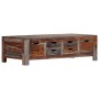 Mesa de centro madera maciza de sheesham gris 100x50x30 cm de vidaXL, Mesas de centro - Ref: Foro24-247982, Precio: 262,56 €,...