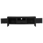 Solid black mango wood TV cabinet 118x30x40 cm by vidaXL, TV Furniture - Ref: Foro24-247985, Price: 183,42 €, Discount: %