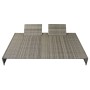 Set de muebles de jardín 5 pzas y cojines ratán sintético gris de vidaXL, Conjuntos de jardín - Ref: Foro24-42889, Precio: 78...