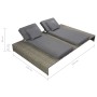 Set de muebles de jardín 5 pzas y cojines ratán sintético gris de vidaXL, Conjuntos de jardín - Ref: Foro24-42889, Precio: 78...