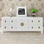 Mueble de TV madera contrachapada blanco 110x24x48 cm de vidaXL, Muebles TV - Ref: Foro24-355219, Precio: 205,12 €, Descuento: %