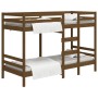 Solid honey brown pine wood bunk bed 80x200 cm by vidaXL, Beds and slatted bases - Ref: Foro24-3139837, Price: 280,53 €, Disc...