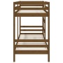 Solid honey brown pine wood bunk bed 80x200 cm by vidaXL, Beds and slatted bases - Ref: Foro24-3139837, Price: 280,53 €, Disc...