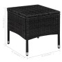 Gartenstühle und Hocker mit schwarzen synthetischen Rattankissen von vidaXL, Gartenstühle - Ref: Foro24-44091, Preis: 93,99 €...