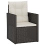 Garden armchair with black synthetic rattan cushion by vidaXL, Garden chairs - Ref: Foro24-362322, Price: 73,76 €, Discount: %