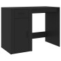 Desk with black plywood cabinet by vidaXL, Desks - Ref: Foro24-3185432, Price: 172,63 €, Discount: %