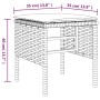 Gartenhocker 4-teilig mit grauen synthetischen Rattankissen von vidaXL, Modulare Sofas für den Außenbereich - Ref: Foro24-362...