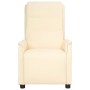 Sillón reclinable de cuero sintético crema de vidaXL, Sillones - Ref: Foro24-338945, Precio: 163,99 €, Descuento: %