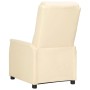 Sillón reclinable de cuero sintético crema de vidaXL, Sillones - Ref: Foro24-338945, Precio: 163,99 €, Descuento: %