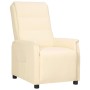 Sillón elevable cuero sintético crema de vidaXL, Sillones - Ref: Foro24-3093320, Precio: 236,93 €, Descuento: %