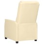 Sillón reclinable eléctrico de cuero sintético crema de vidaXL, Sillones - Ref: Foro24-3098599, Precio: 215,63 €, Descuento: %