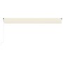 Toldo retráctil automático crema 600x350 cm de vidaXL, Toldos - Ref: Foro24-3069047, Precio: 803,54 €, Descuento: %