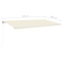 Automatisch einziehbare Markise creme 600x350 cm von vidaXL, Markisen - Ref: Foro24-3069047, Preis: 803,54 €, Rabatt: %