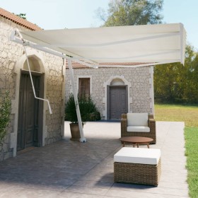 Cream automatic standing awning 600x350 cm by vidaXL, Awnings - Ref: Foro24-3069687, Price: 881,63 €, Discount: %