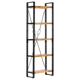 5-tier solid mango wood shelf 60x30x180 cm by vidaXL, Bookcases and shelves - Ref: Foro24-286582, Price: 181,99 €, Discount: %