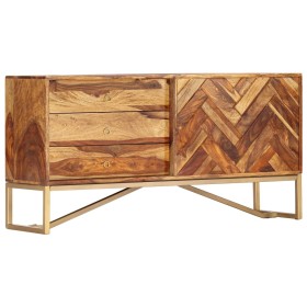 Aparador de madera maciza de sheesham 118x30x60 cm de vidaXL, Aparadores - Ref: Foro24-247997, Precio: 311,99 €, Descuento: %