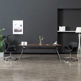 Silla de comedor giratoria cuero sintético negro de vidaXL, Sillas de comedor - Ref: Foro24-287391, Precio: 155,79 €, Descuen...