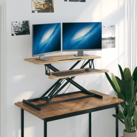 Adjustable desk 90x40x(13-50) cm steel and plywood by vidaXL, Desks - Ref: Foro24-336401, Price: 112,81 €, Discount: %