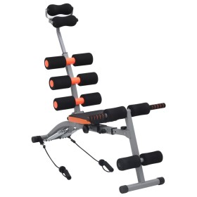 L-förmiger Bauchtrainer mit elastischen Seilen von vidaXL, Trainingsbänke - Ref: Foro24-92478, Preis: 92,55 €, Rabatt: %