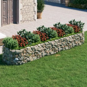 Galvanized iron gabion bed 400x100x50 cm by vidaXL, Pots and planters - Ref: Foro24-152042, Price: 74,03 €, Discount: %