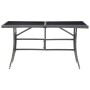 Synthetic gray rattan garden table 140x80x74 cm by vidaXL, Garden tables - Ref: Foro24-46414, Price: 119,99 €, Discount: %