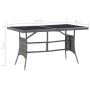 Synthetic gray rattan garden table 140x80x74 cm by vidaXL, Garden tables - Ref: Foro24-46414, Price: 119,99 €, Discount: %