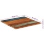 Square table board made of solid recycled wood 70x70 cm 25-27 mm by vidaXL, Table tops - Ref: Foro24-286059, Price: 95,92 €, ...