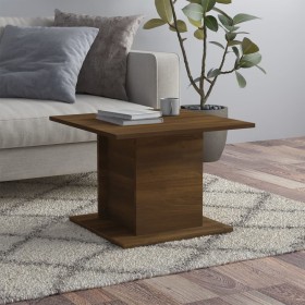 Oak brown engineered wood coffee table 55.5x55.5x40 cm by vidaXL, Coffee table - Ref: Foro24-813097, Price: 31,05 €, Discount: %