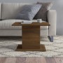 Oak brown engineered wood coffee table 55.5x55.5x40 cm by vidaXL, Coffee table - Ref: Foro24-813097, Price: 31,05 €, Discount: %