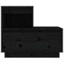 Mesita de noche madera maciza de pino negro 60x34x51 cm de vidaXL, Mesitas de noche - Ref: Foro24-814382, Precio: 59,92 €, De...