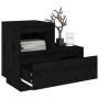 Mesita de noche madera maciza de pino negro 60x34x51 cm de vidaXL, Mesitas de noche - Ref: Foro24-814382, Precio: 59,92 €, De...