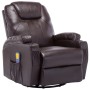 Brown Synthetic Leather Rocking Massage Chair by vidaXL, Electric massage chairs - Ref: Foro24-246636, Price: 536,39 €, Disco...