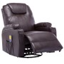 Brown Synthetic Leather Rocking Massage Chair by vidaXL, Electric massage chairs - Ref: Foro24-246636, Price: 536,39 €, Disco...