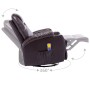 Brown Synthetic Leather Rocking Massage Chair by vidaXL, Electric massage chairs - Ref: Foro24-246636, Price: 536,39 €, Disco...