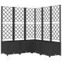 Planter with black PP trellis 120x120x136 cm by vidaXL, Pots and planters - Ref: Foro24-318277, Price: 157,37 €, Discount: %