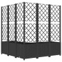 Planter with black PP trellis 120x120x136 cm by vidaXL, Pots and planters - Ref: Foro24-318277, Price: 157,37 €, Discount: %