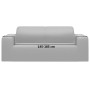 Funda elástica para sillón de 2 plazas poliéster jersey gris de vidaXL, Fundas - Ref: Foro24-332941, Precio: 26,72 €, Descuen...