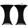 2 black fitted tablecloths - 70 cm diameter by vidaXL, Covers - Ref: Foro24-241205, Price: 28,65 €, Discount: %