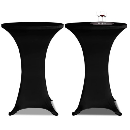 2 Manteles negros ajustados para mesa de pie - 70 cm diámetro de vidaXL, Fundas - Ref: Foro24-241205, Precio: 28,65 €, Descue...