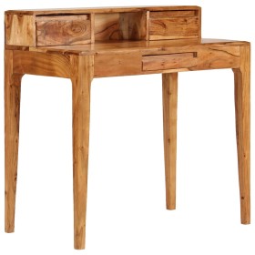 Mesa de escritorio con cajones de madera maciza 88x50x90 cm de vidaXL, Escritorios - Ref: Foro24-244959, Precio: 280,99 €, De...