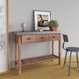 Solid fir wood console table 110x35x80 cm by vidaXL, Side tables - Ref: Foro24-340768, Price: 241,99 €, Discount: %