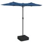 Double umbrella with blue LED lights 316x240 cm by vidaXL, Umbrellas - Ref: Foro24-362976, Price: 108,44 €, Discount: %