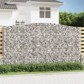 Gabionenkörbe 2 Stk. Bogenform Eisen 400x30x220/240 cm von vidaXL, Töpfe und Pflanzgefäße - Ref: Foro24-3145904, Preis: 505,9...