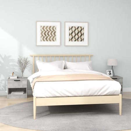 Mesita de noche 2 uds madera contrachapada gris hormigón de vidaXL, Mesitas de noche - Ref: Foro24-811259, Precio: 70,99 €, D...