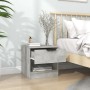 Mesita de noche 2 uds madera contrachapada gris hormigón de vidaXL, Mesitas de noche - Ref: Foro24-811259, Precio: 70,99 €, D...