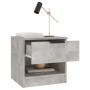 Mesita de noche 2 uds madera contrachapada gris hormigón de vidaXL, Mesitas de noche - Ref: Foro24-811259, Precio: 70,99 €, D...